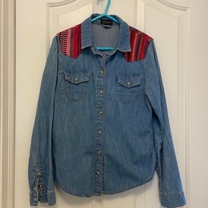 Top Shop chambray shirt